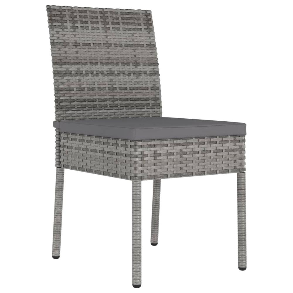 Ava Rattan Gray Dining Chairs
