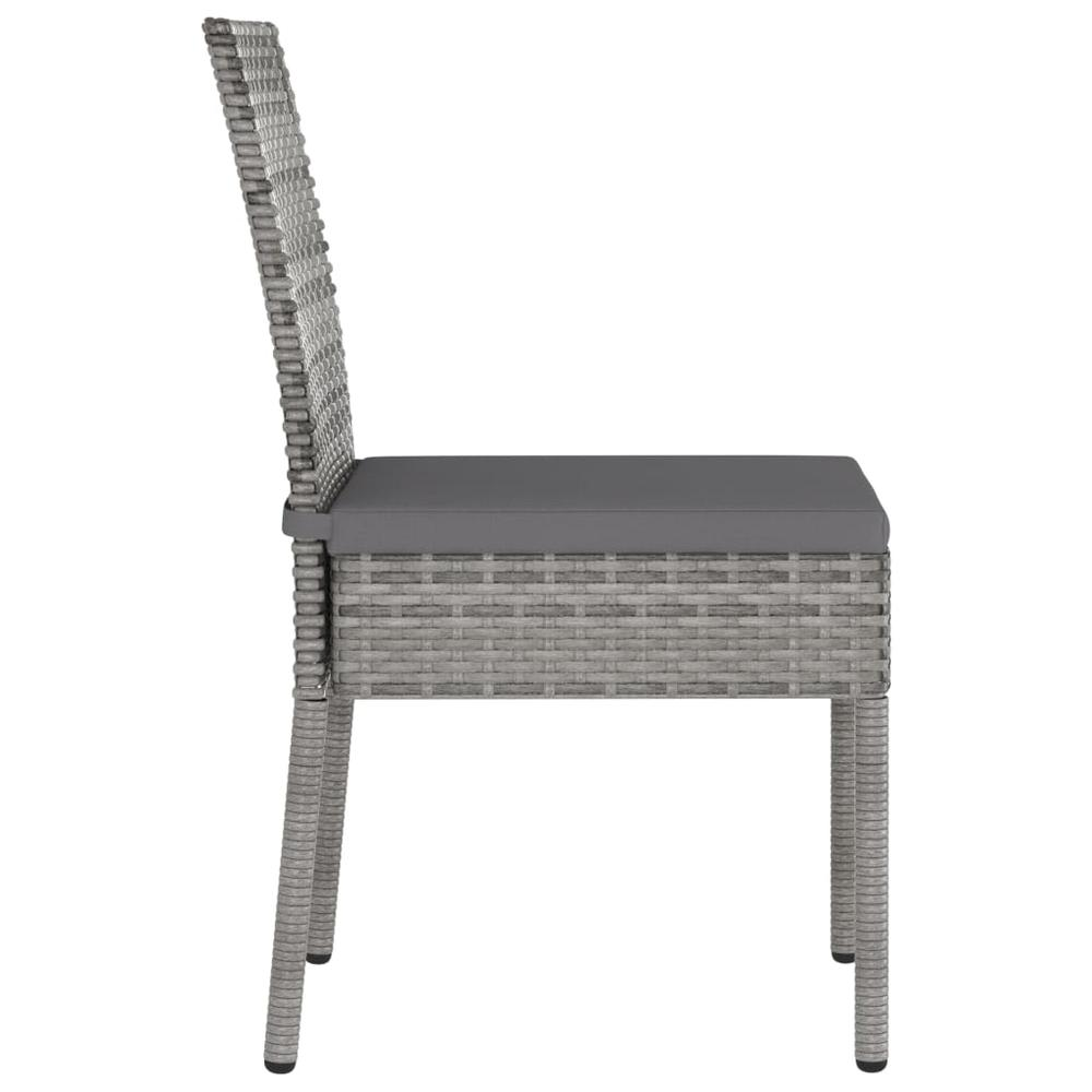 Ava Rattan Gray Dining Chairs