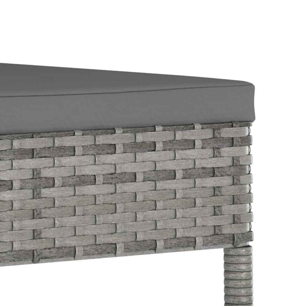 Ava Rattan Gray Dining Chairs