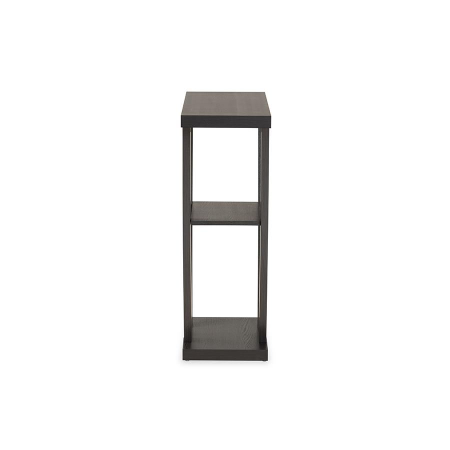 Baxton Studio Boone Modern and Contemporary Dark Brown Finished Wood Console Table