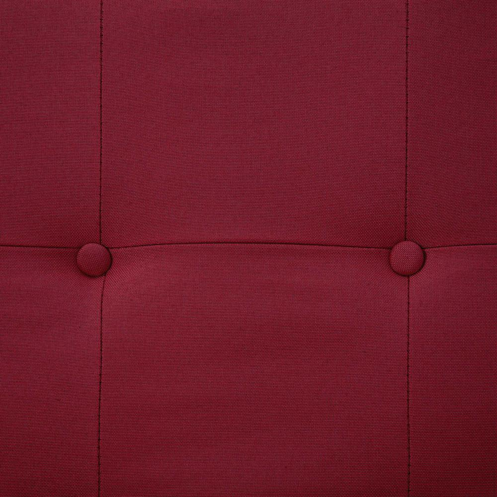 vidaXL Sofa Bed with Armrest Wine Red Fabric, 287929