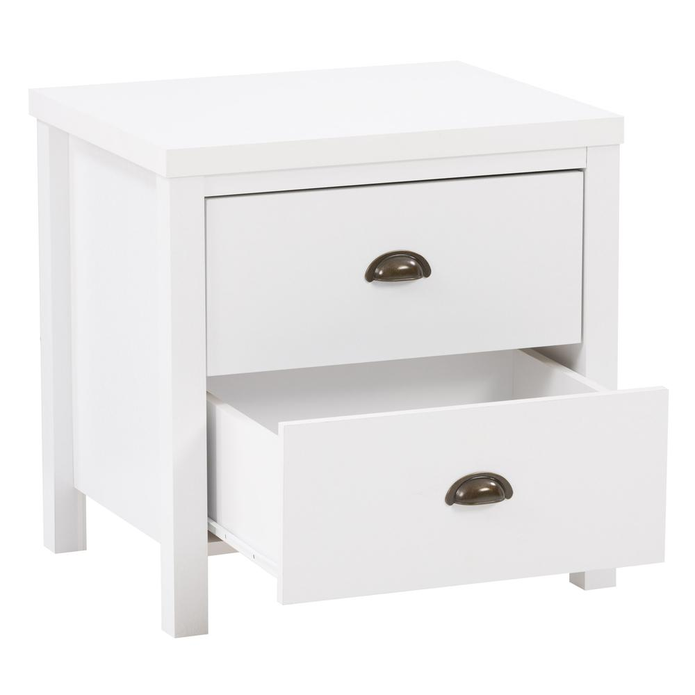 CorLiving Boston Night Stand, White