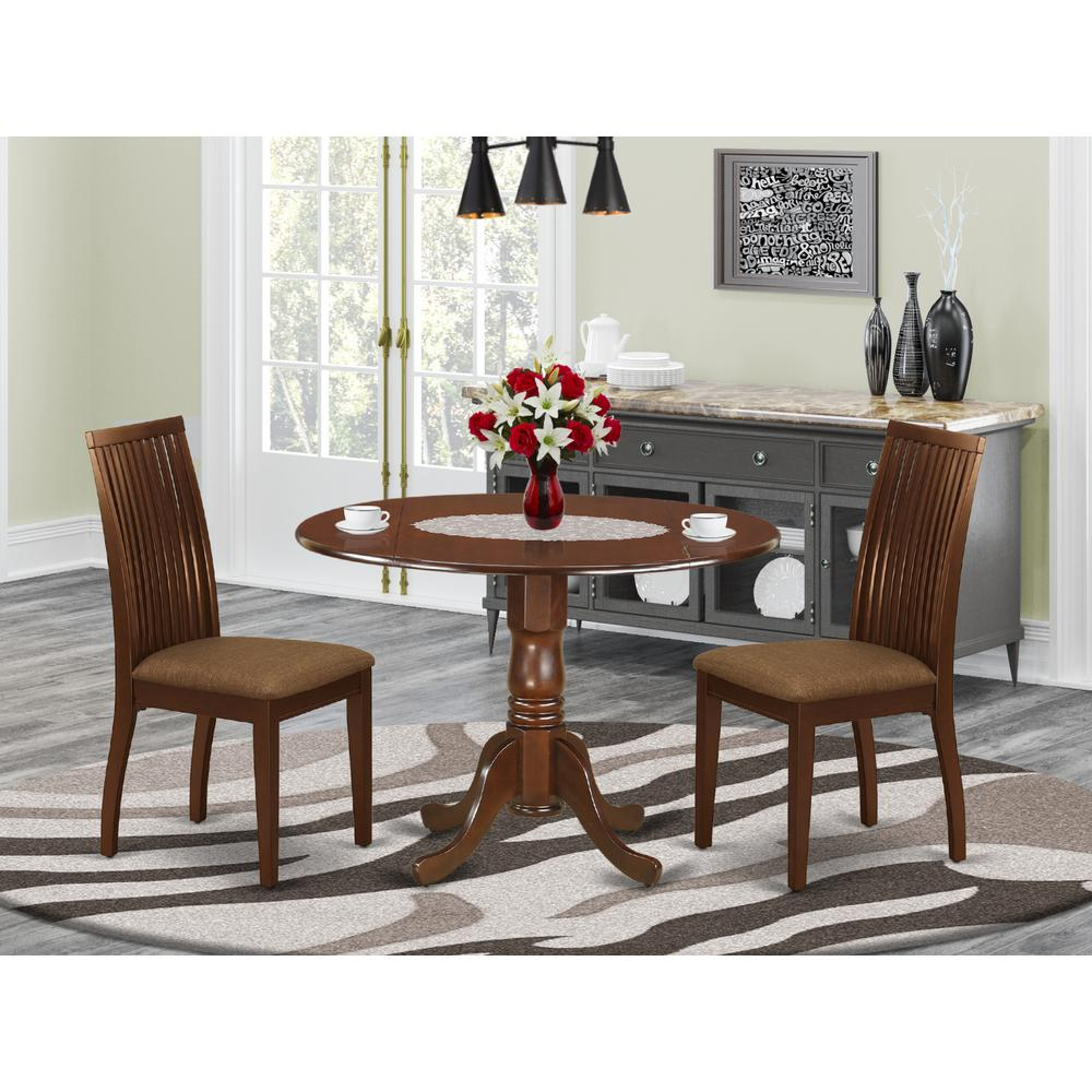 Dining Room Set Mahogany, DLIP3-MAH-C