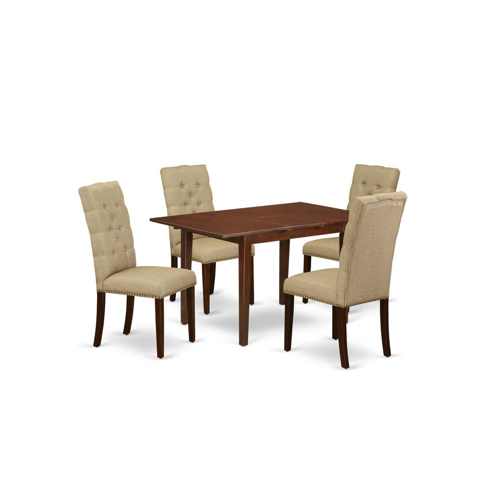 Dining Room Set Mahogany, NFEL5MAH16 The Room Store The Roomstore