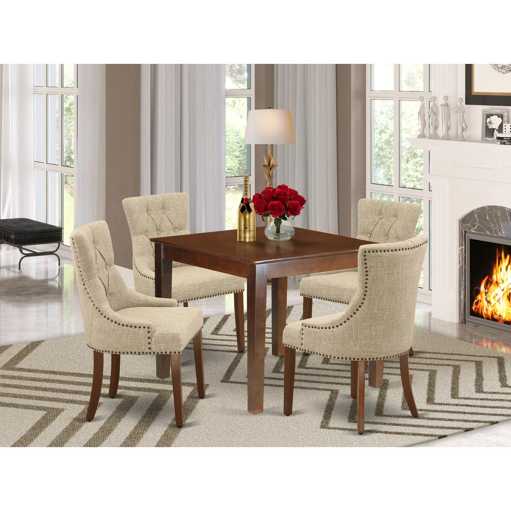 Dining Room Set Mahogany, OXFR5-MAH-05