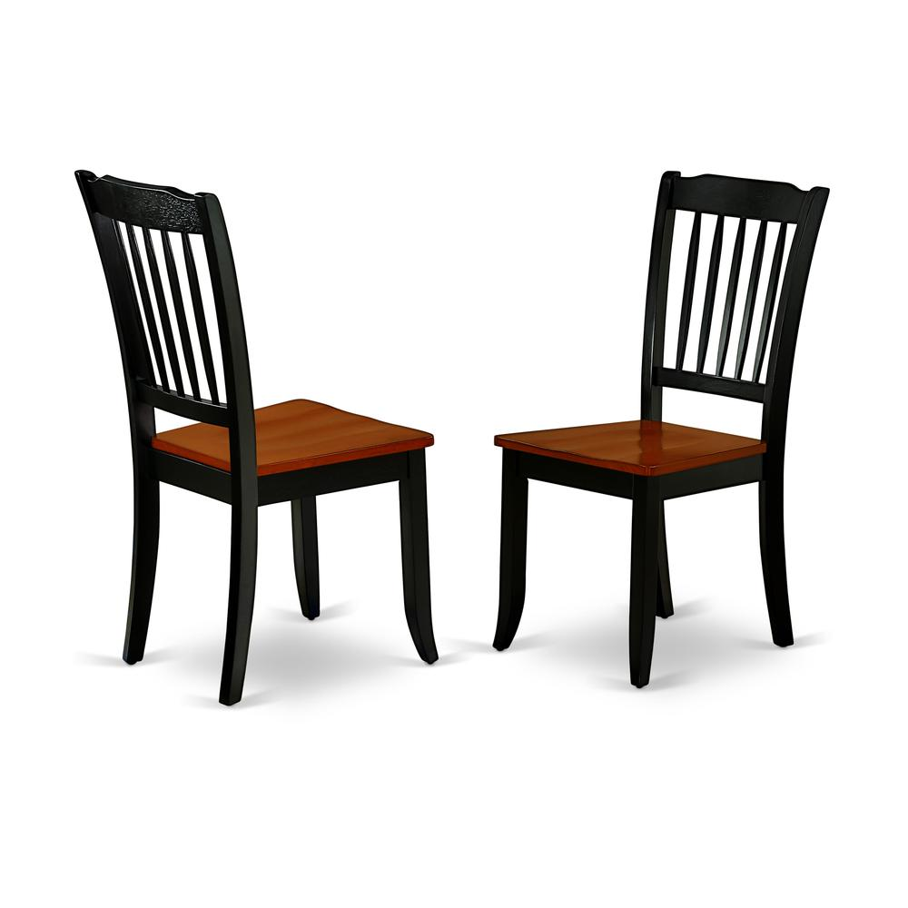 Dining Room Set Black & Cherry, PLDA5-BCH-W