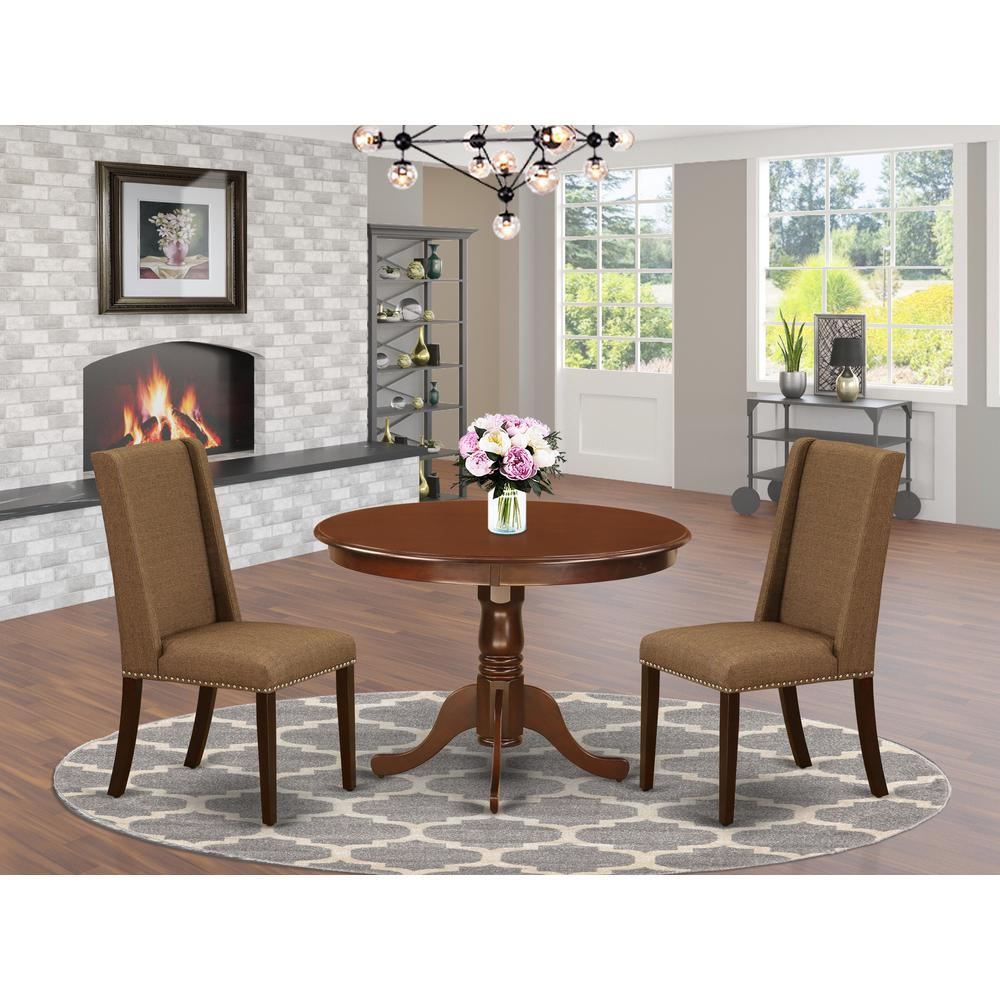 Dining Room Set Mahogany, HLFL3-MAH-18