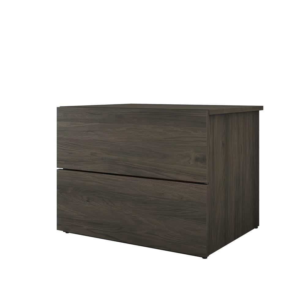 Elephant 3 Piece Full Size Bedroom Set, Bark Grey