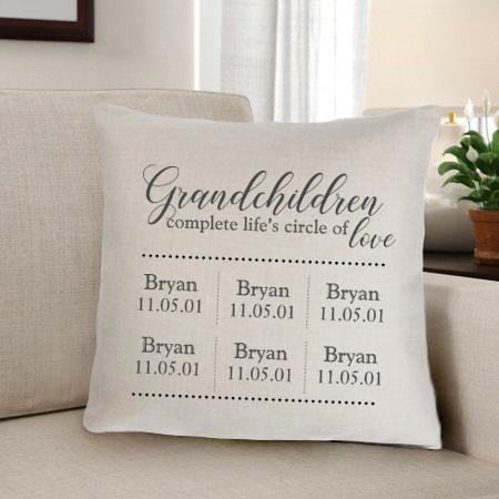 Grandparents Personalized Throw Pillow