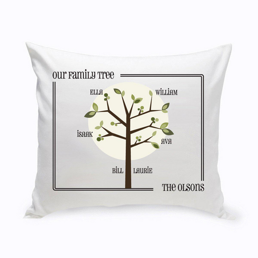 Family Tree Throw Pillow