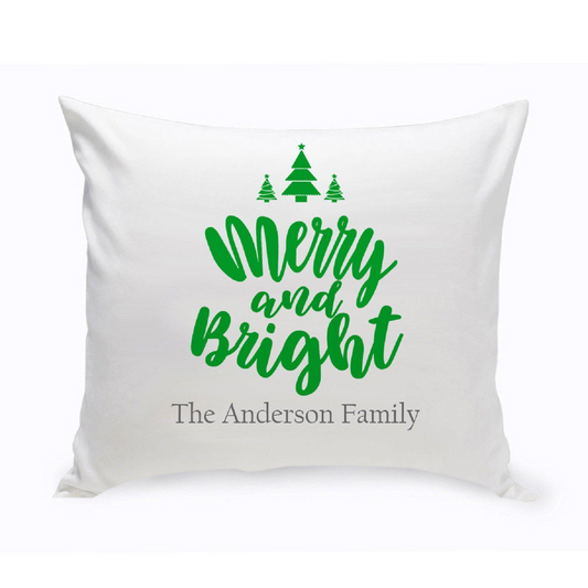 Merry & Bright Throw Pillow