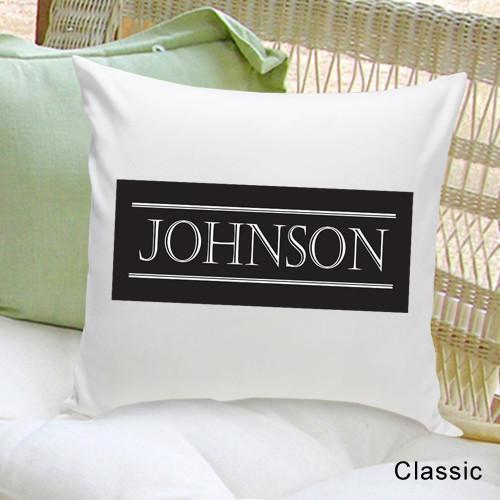 Personalized Family First Throw Pillow