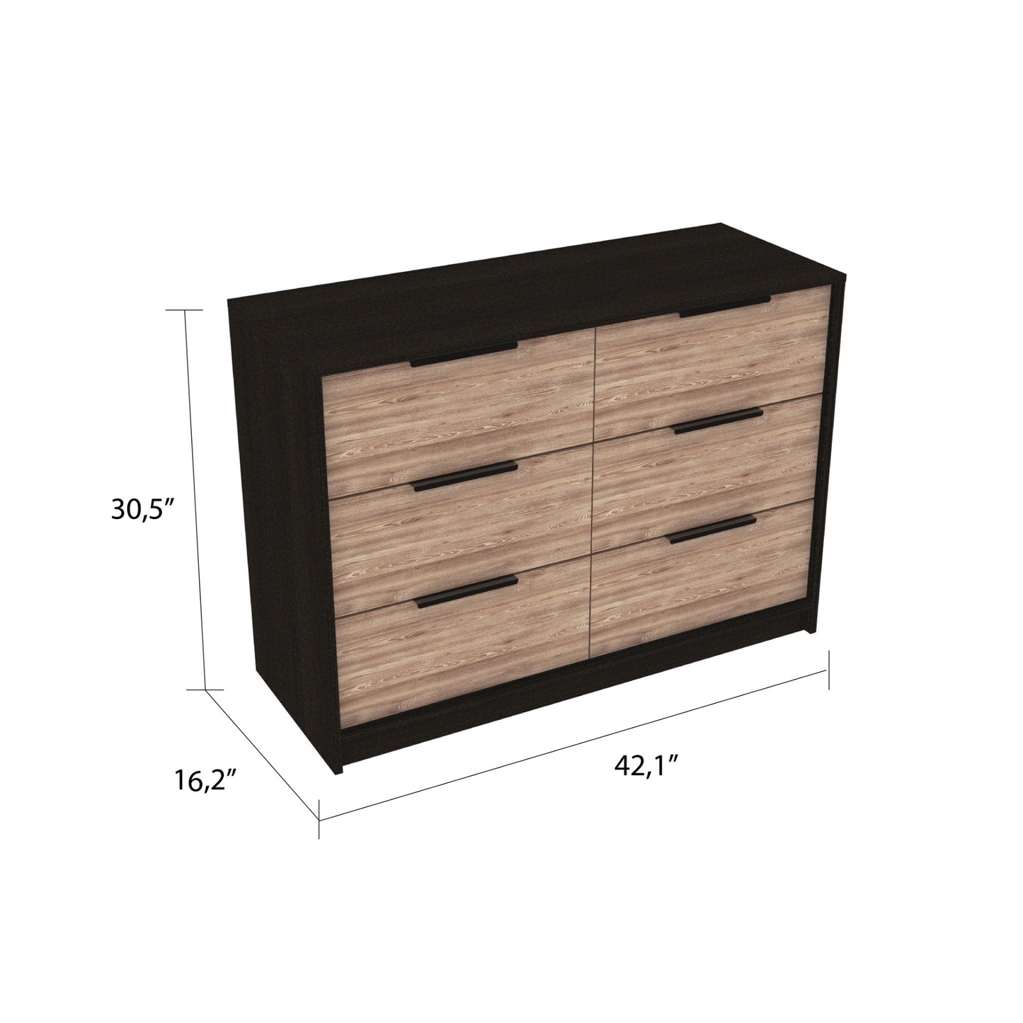 Egeo 4 Drawer Dresser, Vertical Dresser