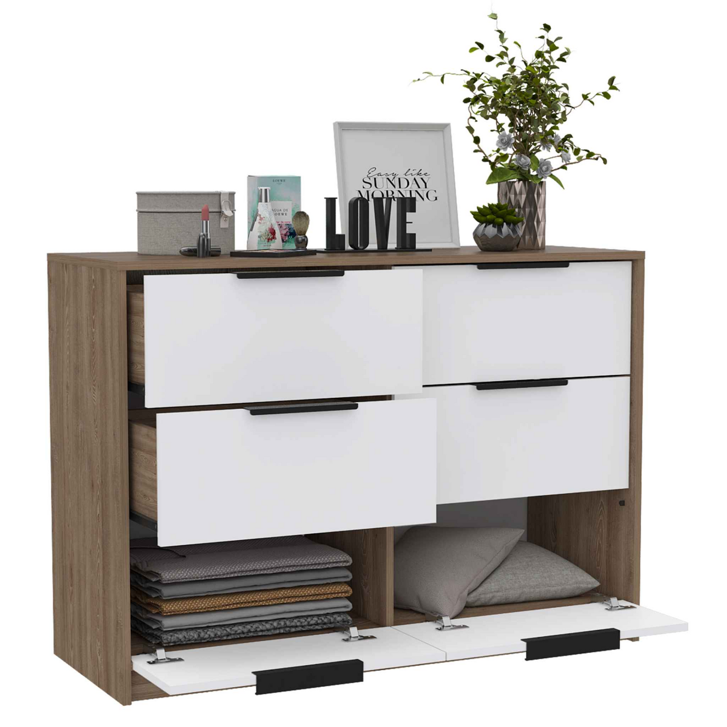 Egeo 4 Drawer Dresser, Vertical Dresser