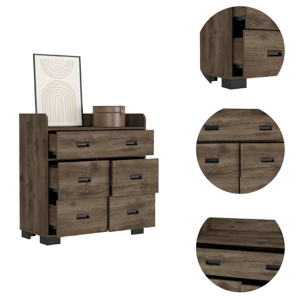 Neptune Dresser, Four Drawers, Four Legs, Superior Top