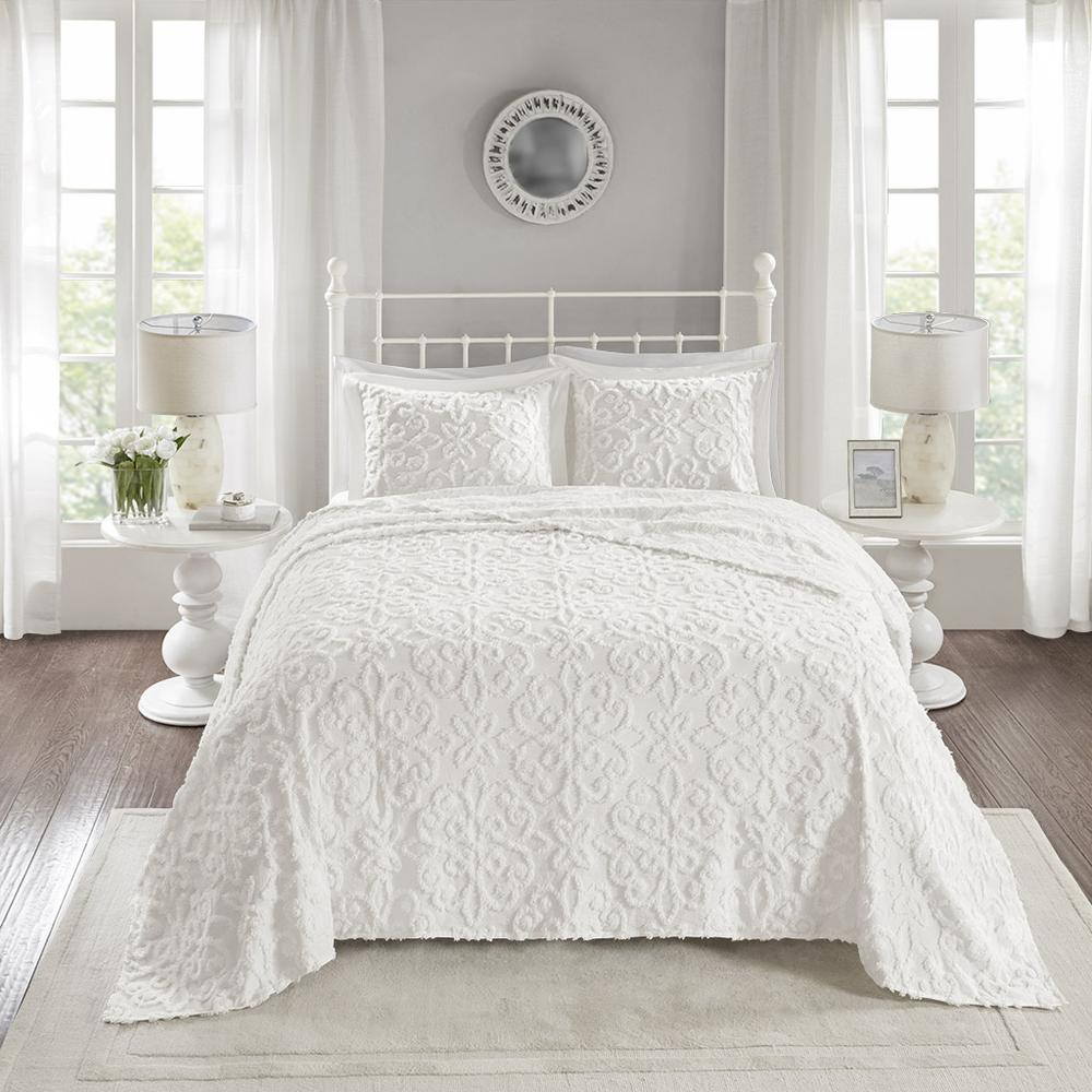 100% Cotton Tufted Chenille Bedspread Set,MP13-5320