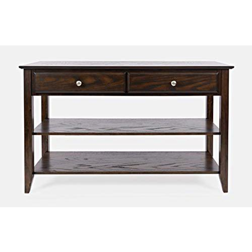 Modern Espresso Sofa Console Table, Espresso Brown