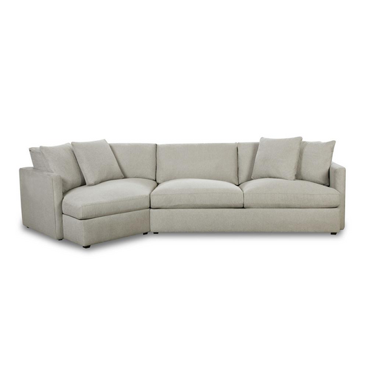 Picket House Furnishings Maddox Right Arm Facing 2PC Sectional Set with Cuddler in Slate