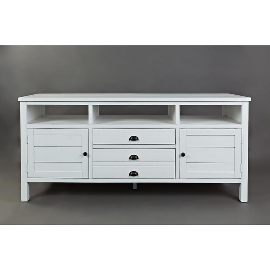 Artisan's Craft 70" Media Console - Weathered White