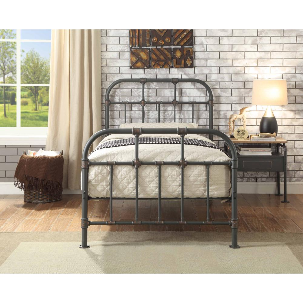 Nicipolis Twin Bed, Sandy Gray
