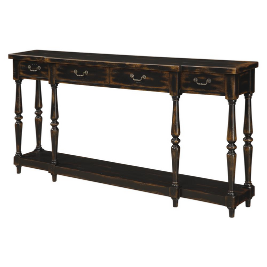 Four Drawer Console Table, 32094