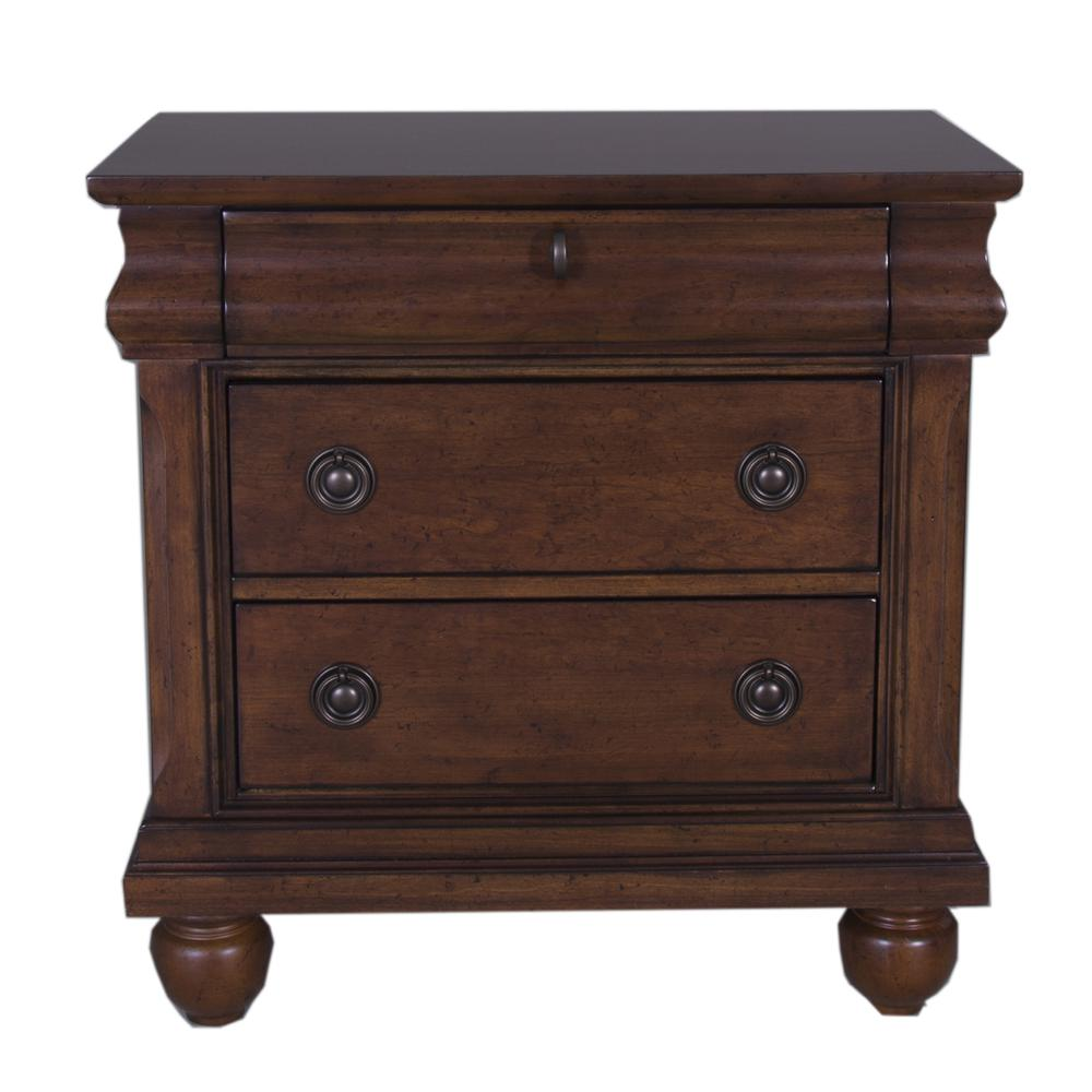 Night Stand, Rustic Cherry Finish