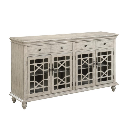 Four Door Four Drawer Media Credenza, 70828