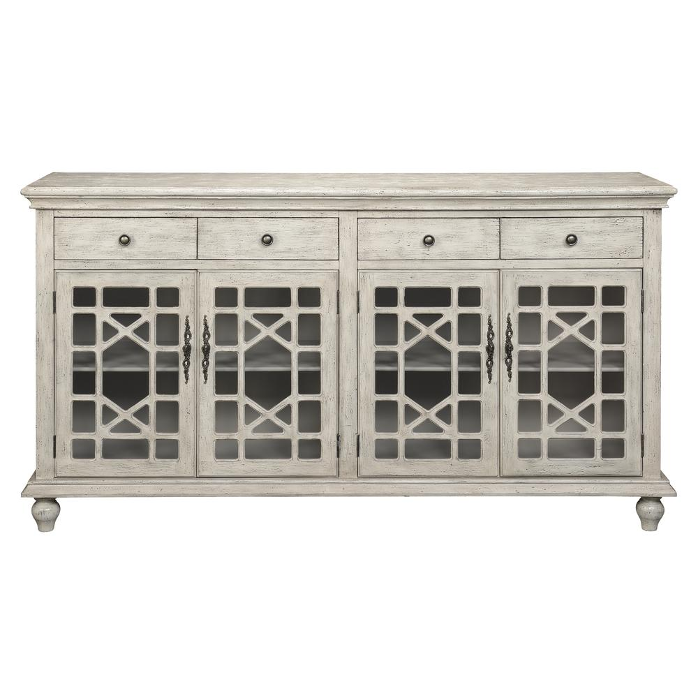 Four Door Four Drawer Media Credenza, 70828