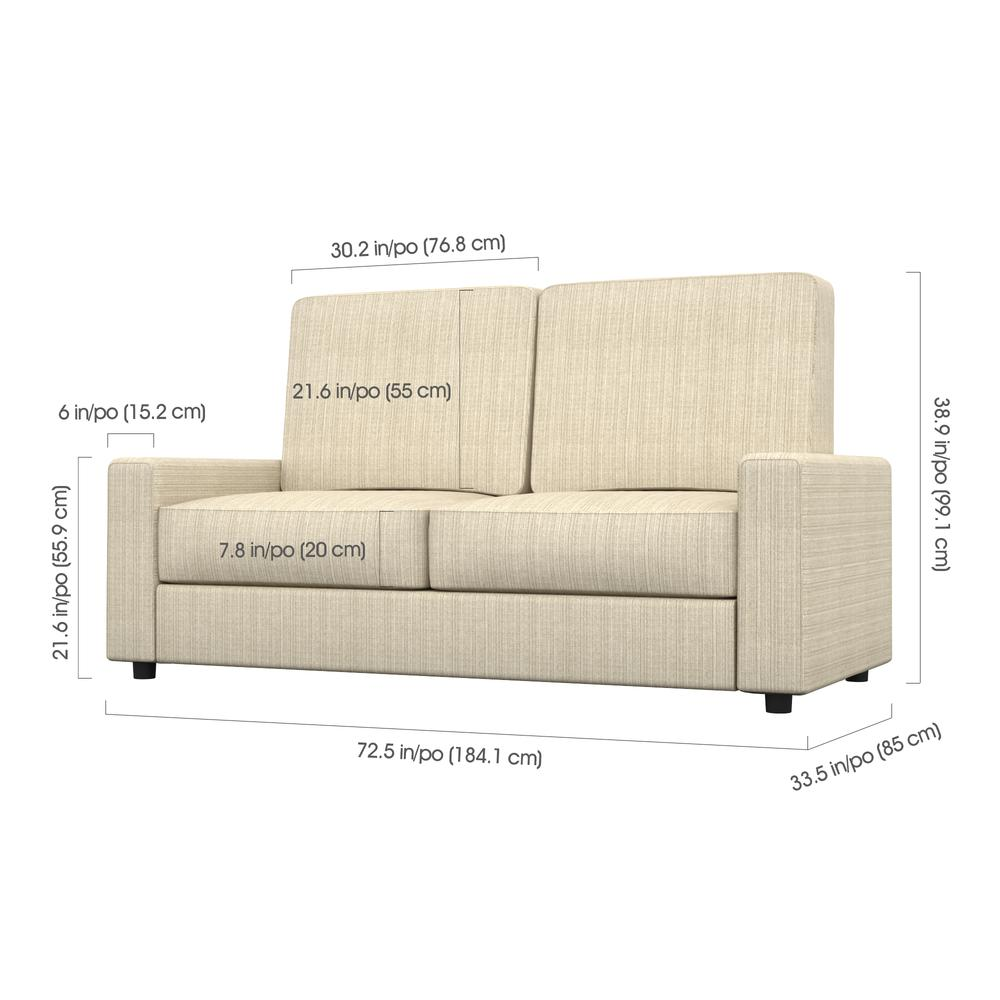 Sofa for Full Wall Bed - Tan