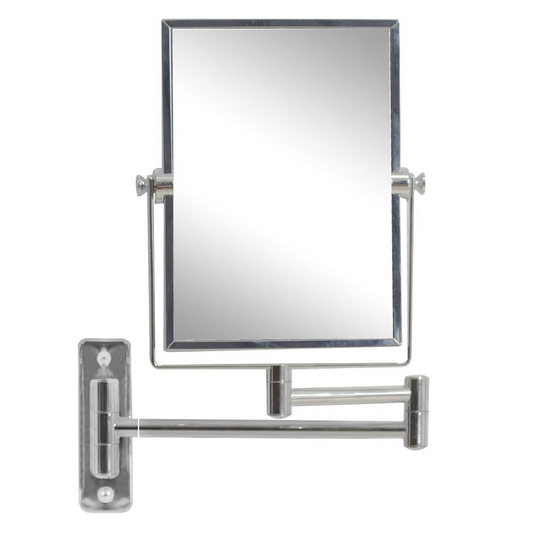 Wall Mount Chrome Magnifying Mirror in Stainless Steel Finish, AI-646