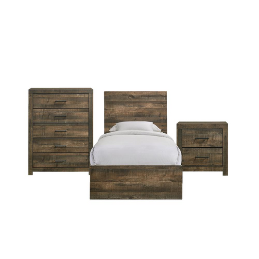 Beckett Twin Panel 3PC Bedroom Set