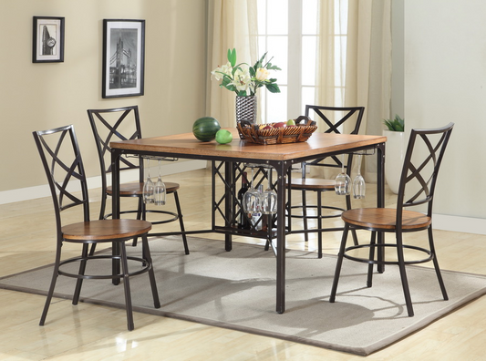 Vintner Dining Set Black/Brown