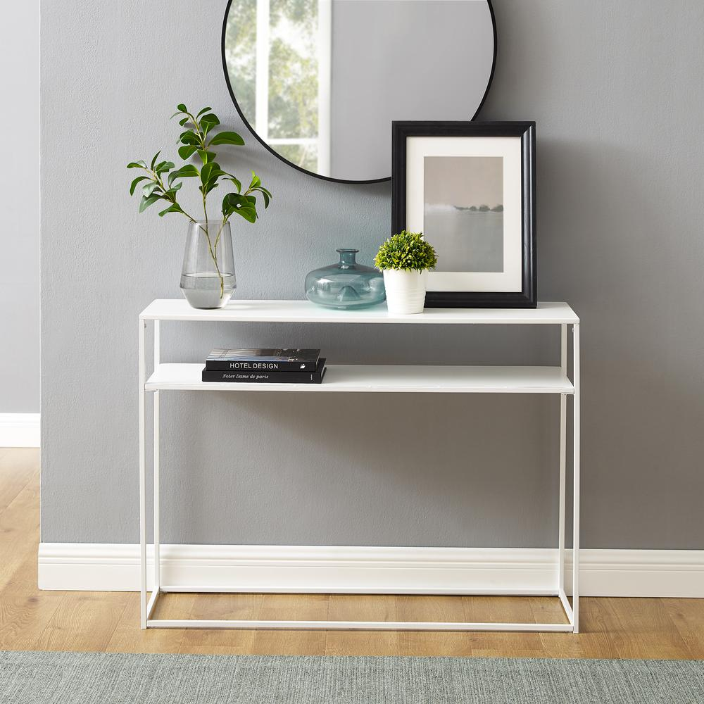 Braxton Console Table White