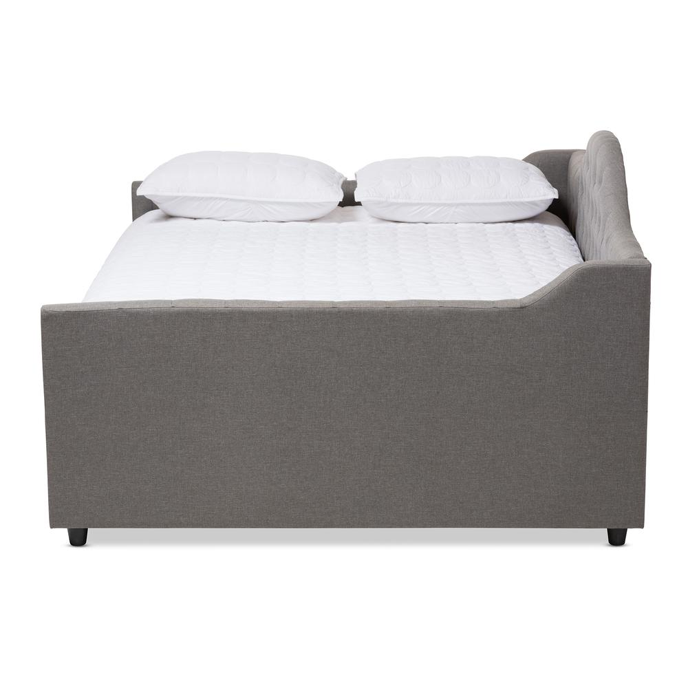 Eliza Modern and Contemporary Grey Fabric Upholstered Full Size Daybed