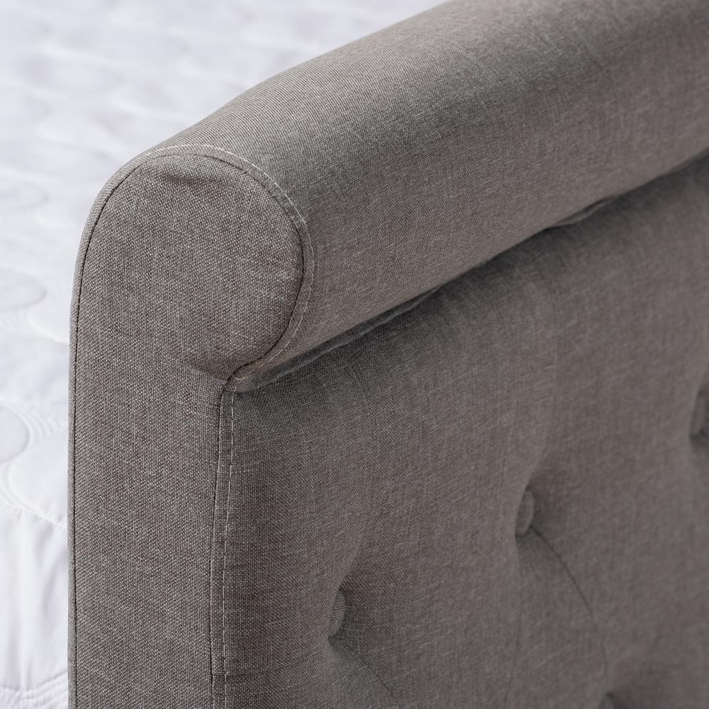 Amaya Modern and Contemporary Grey Fabric Upholstered Queen Size Daybed