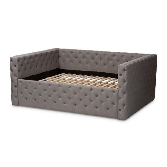 Anabella Modern and Contemporary Grey Fabric Upholstered Full Size Daybed