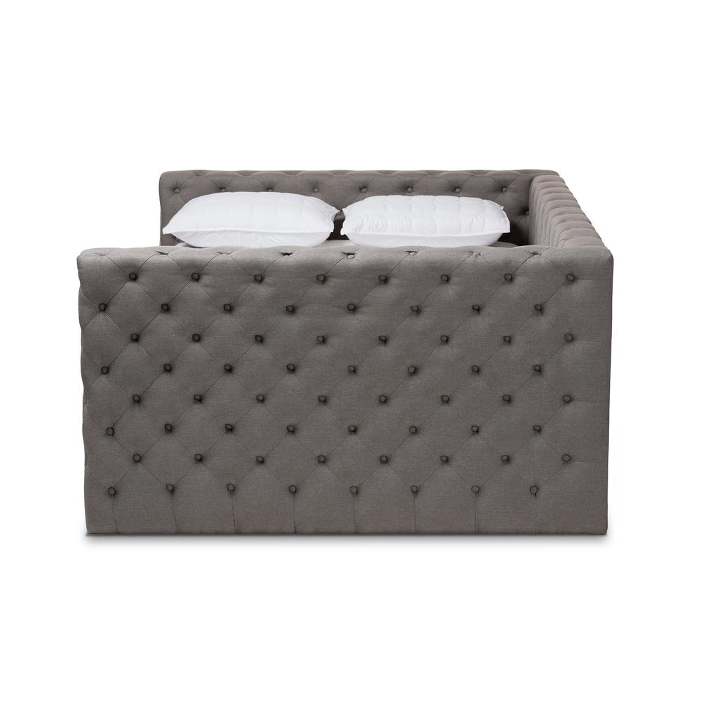 Anabella Modern and Contemporary Grey Fabric Upholstered Queen Size Daybed