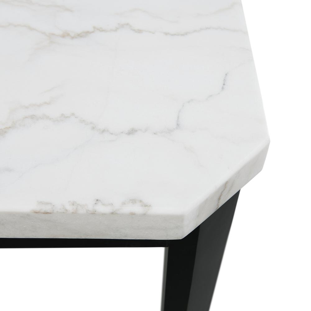 Celine White Marble Counter Height Dining Table