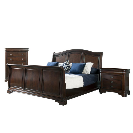 Conley Cherry King Sleigh Bed