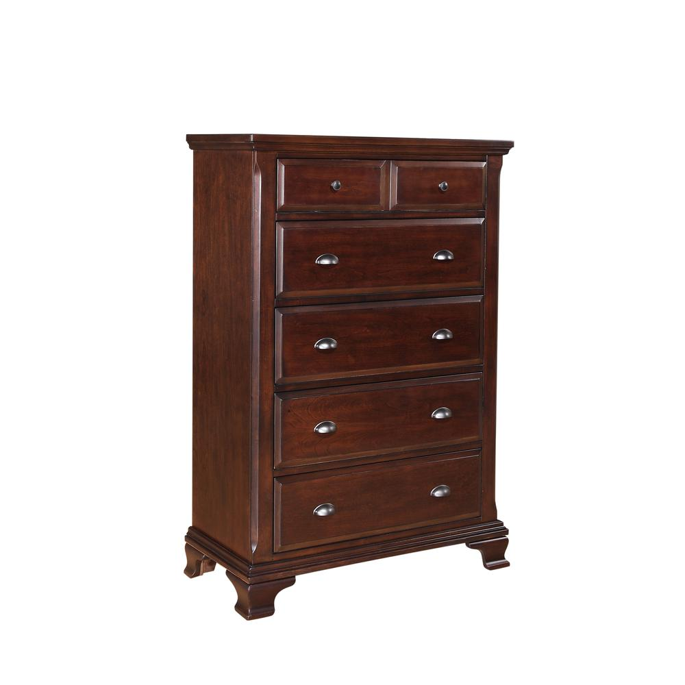 Brinley Cherry King Storage 3PC Bedroom Set