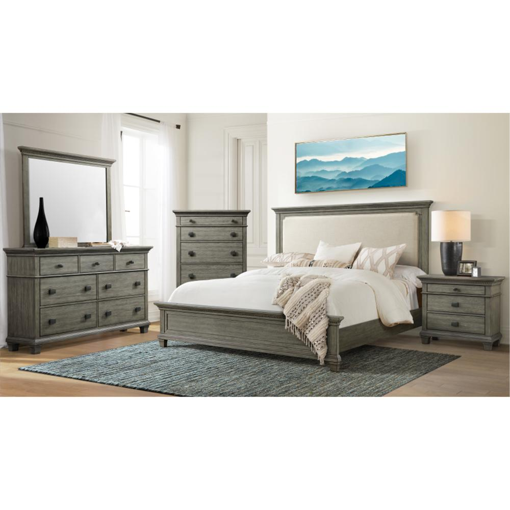 Clovis 7-Drawer Dresser in Grey