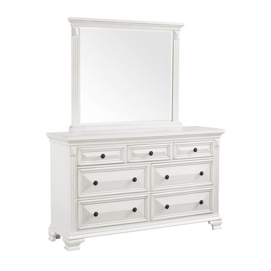 Trent 7-Drawer Dresser in White