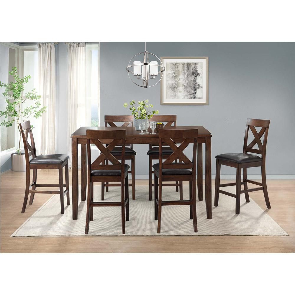 Alexa 7PC Counter Height Dining Set