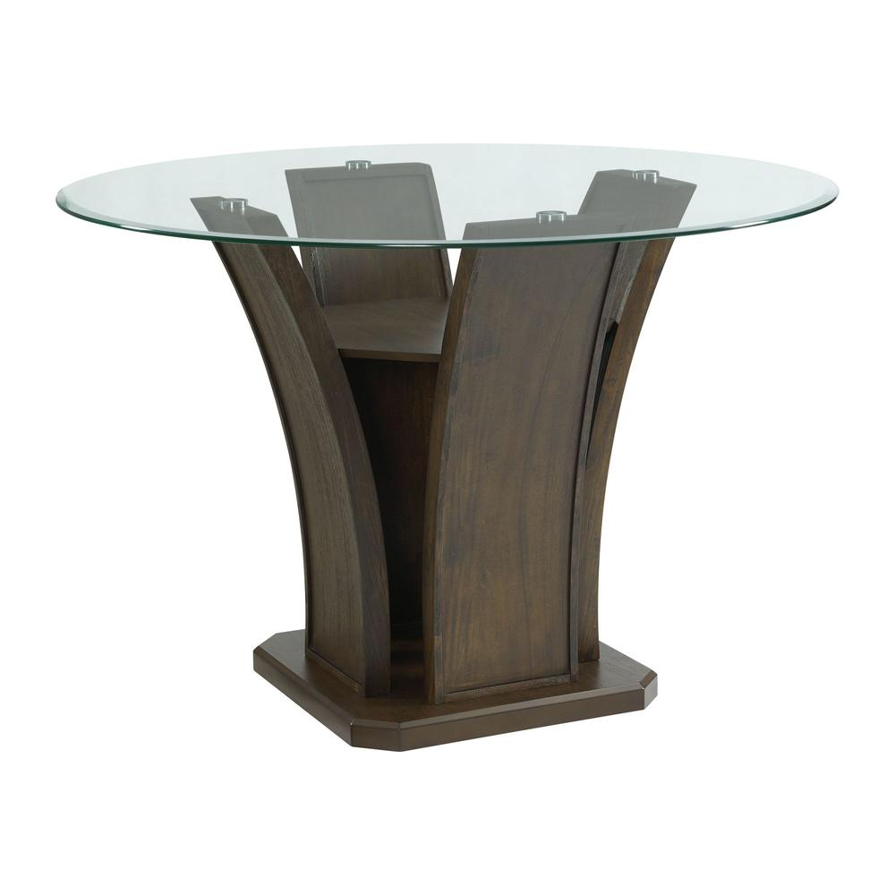 Simms Round Counter Height Dining Table in Walnut