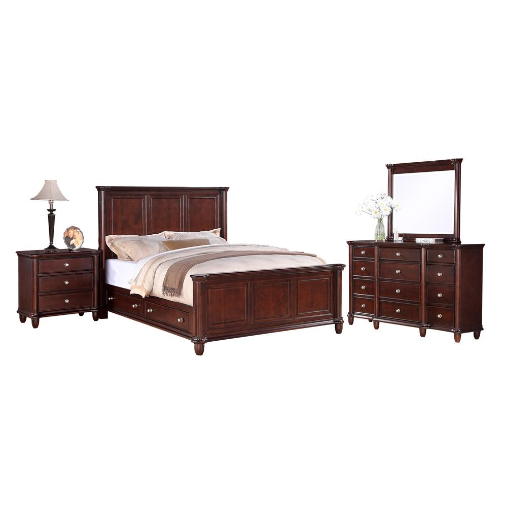 Gavin Queen Storage 4PC Bedroom Set