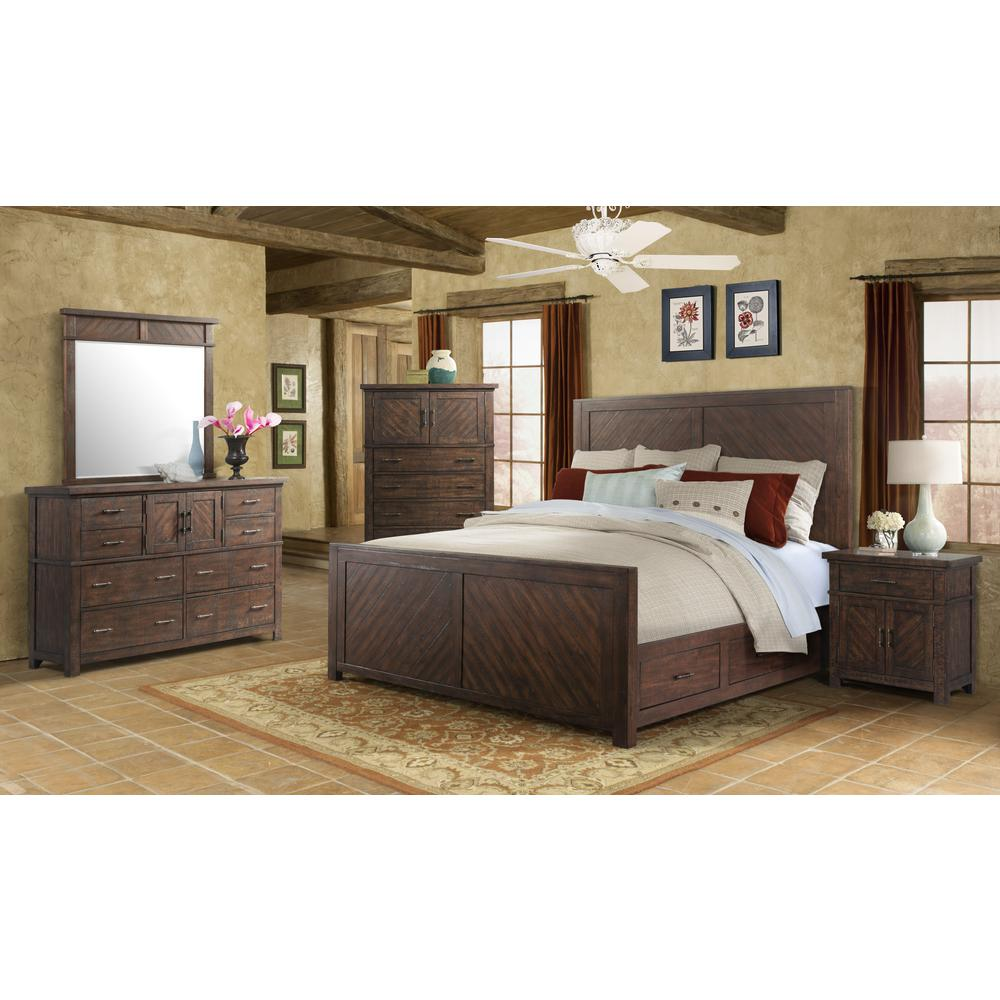 Dex King Platform Storage 5PC Bedroom Set