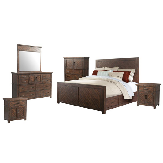 Dex King Platform Storage 6PC Bedroom Set