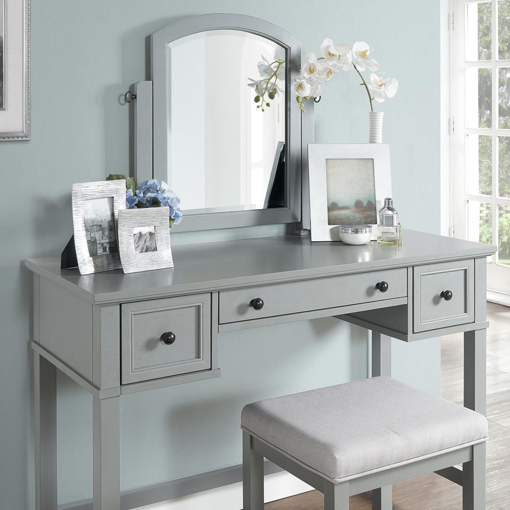 Vista 2Pc Vanity Set Gray - Vanity, Mirror