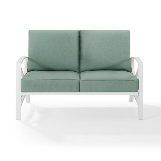 Kaplan Loveseat Mist/White