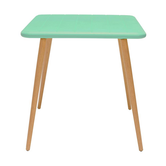 Nassau Square Outdoor Mint Green Eucalyptus Dining Table